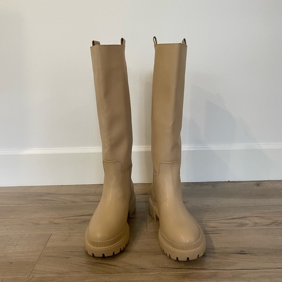 Knee high leather boots original from H&M! Brand new, size 10 - Picture 3 of 5